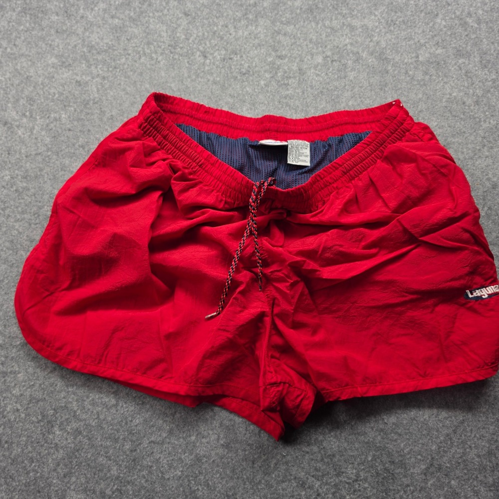 Laguna Mens Red Swim Trunks Nylon Mesh Lined Board Shorts XL 40-42 17L009WM